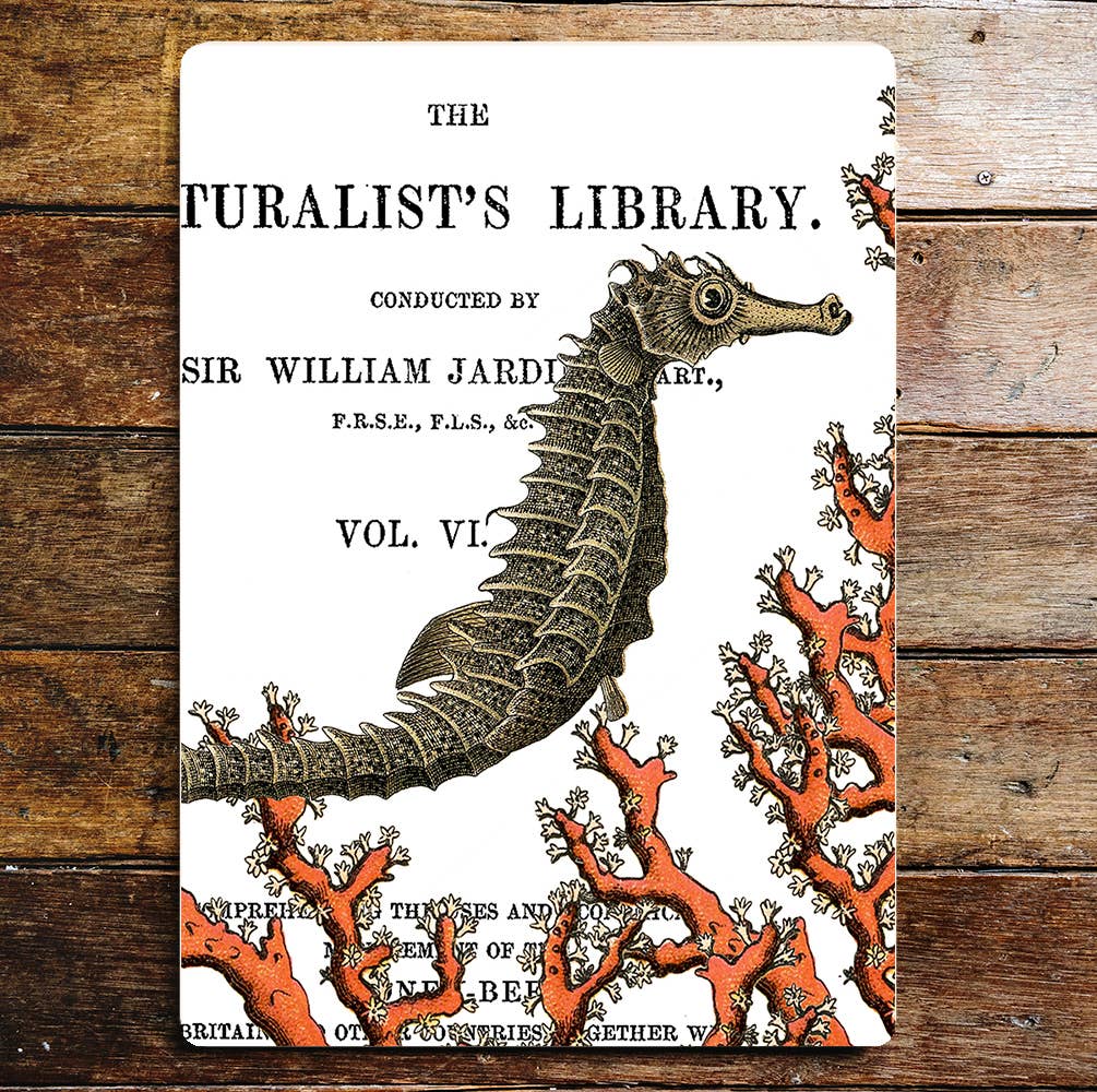 Turalist's Library Sea Life | Metal Sign Plaque