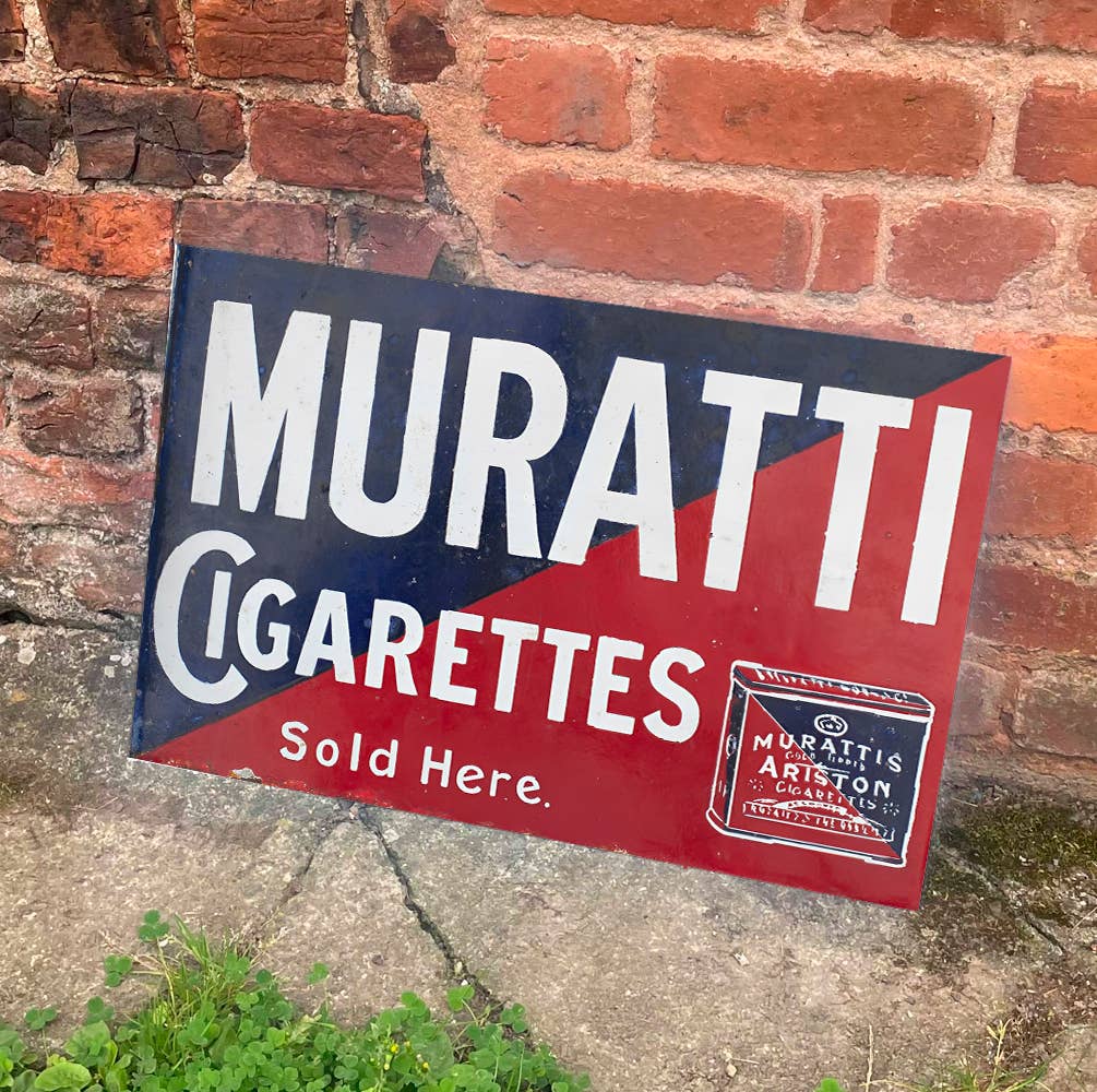 Muratti Cigarettes Sold Here | Metal Sign Plaque