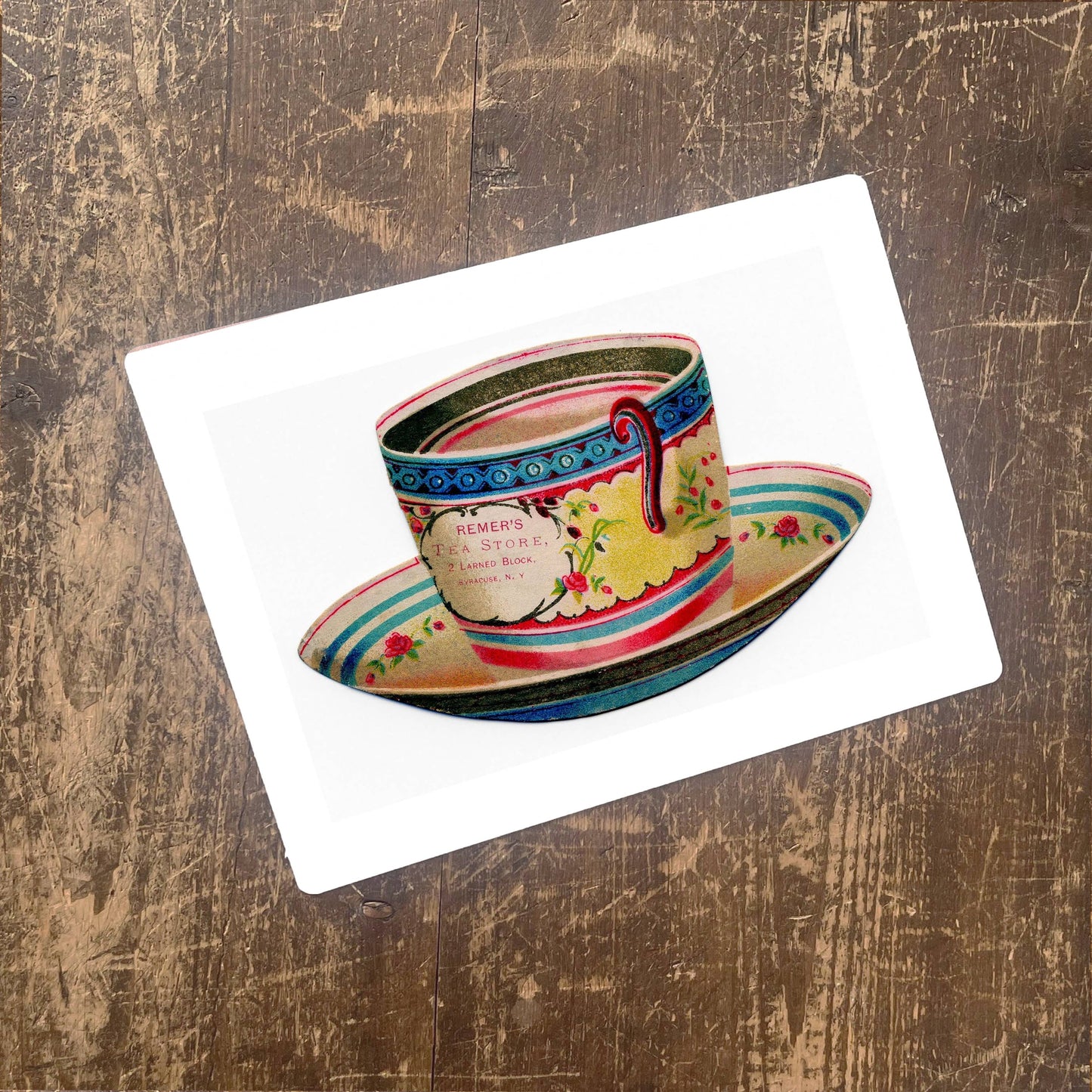 Vintage Tea cup | Metal Advertising Wall Sign