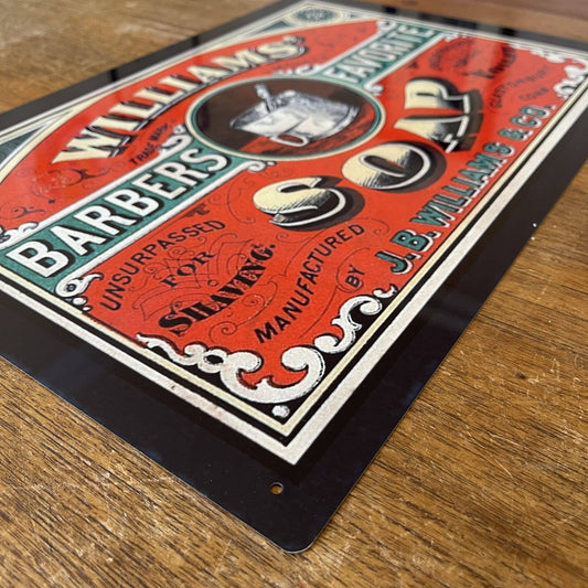 Williams Barbers Favourite Soap | Metal Sign