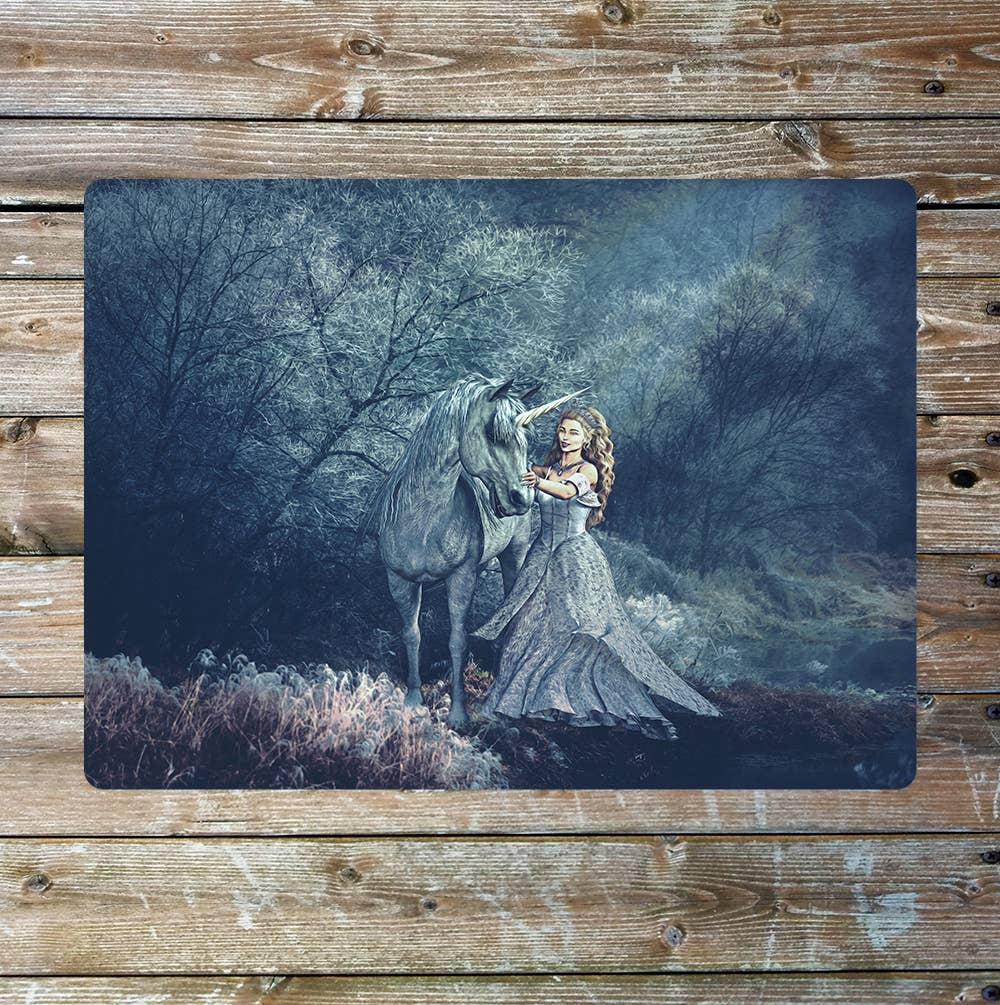 Enchanted Unicorn Fairy Tale Art | Metal Sign Plaque