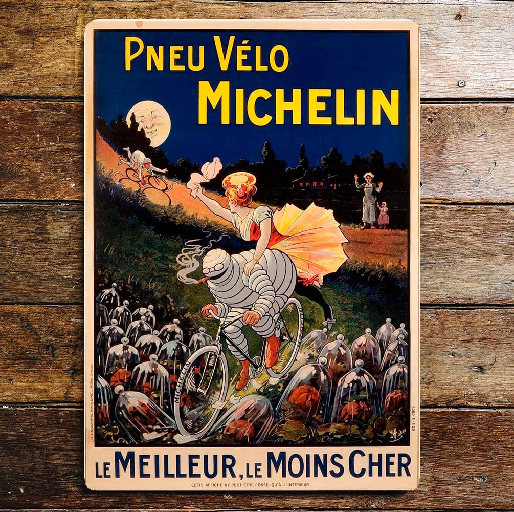 Michelin Tires Pneu Velo | Metal Sign