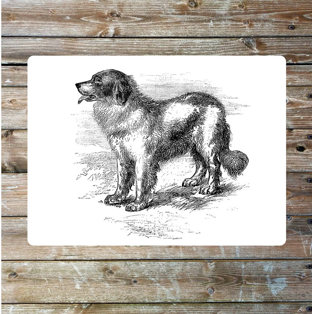 Newfoundland dog art | Metal Sign Plaque
