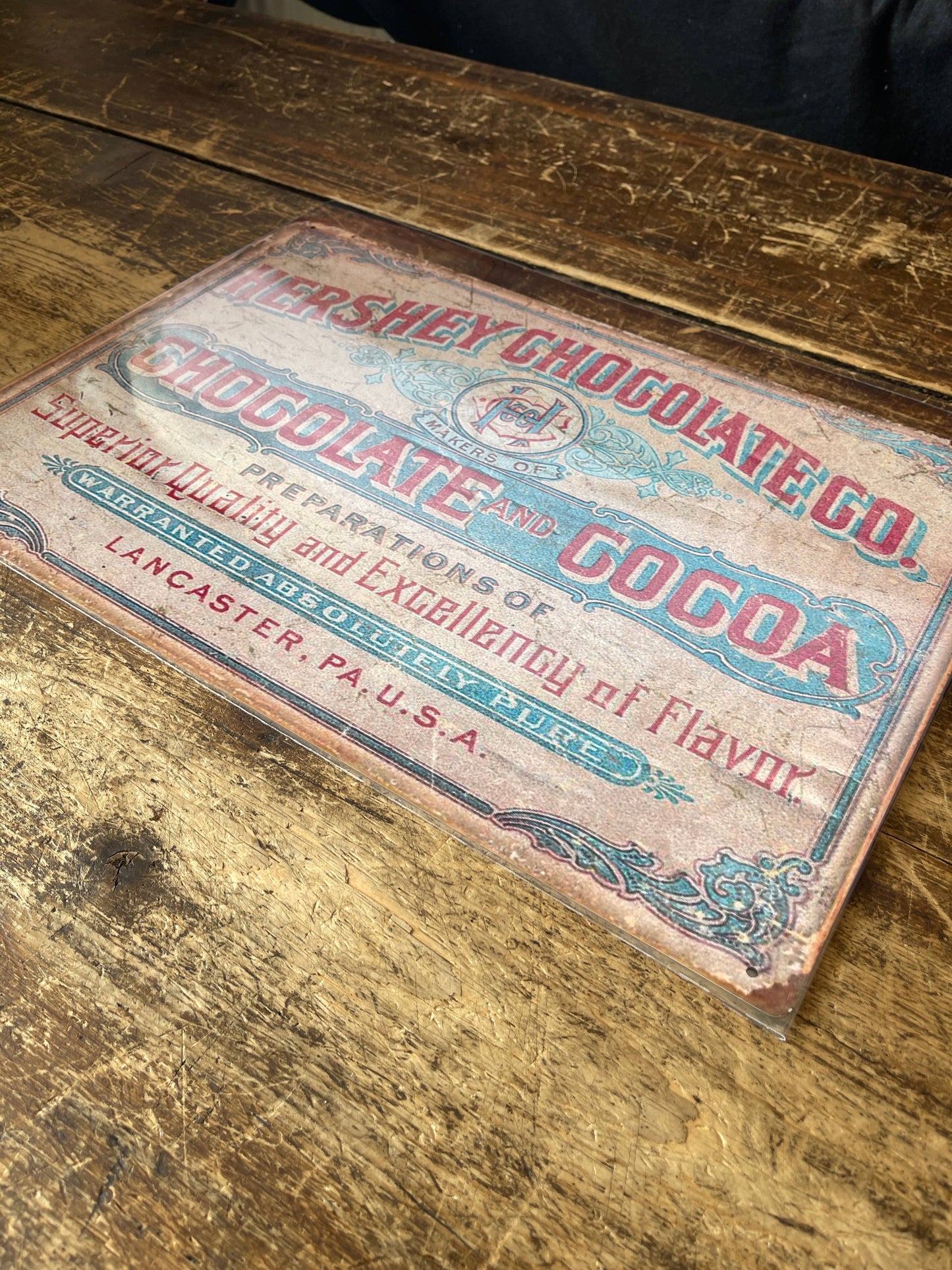 Hershey Chocolate and Cocoa | Metal Advertising Wall Sign