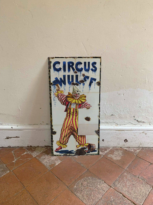 Circus Wulff Clown | Metal Sign
