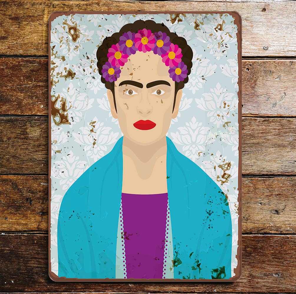 Frida Kahlo | Metal Wall Sign Plaque