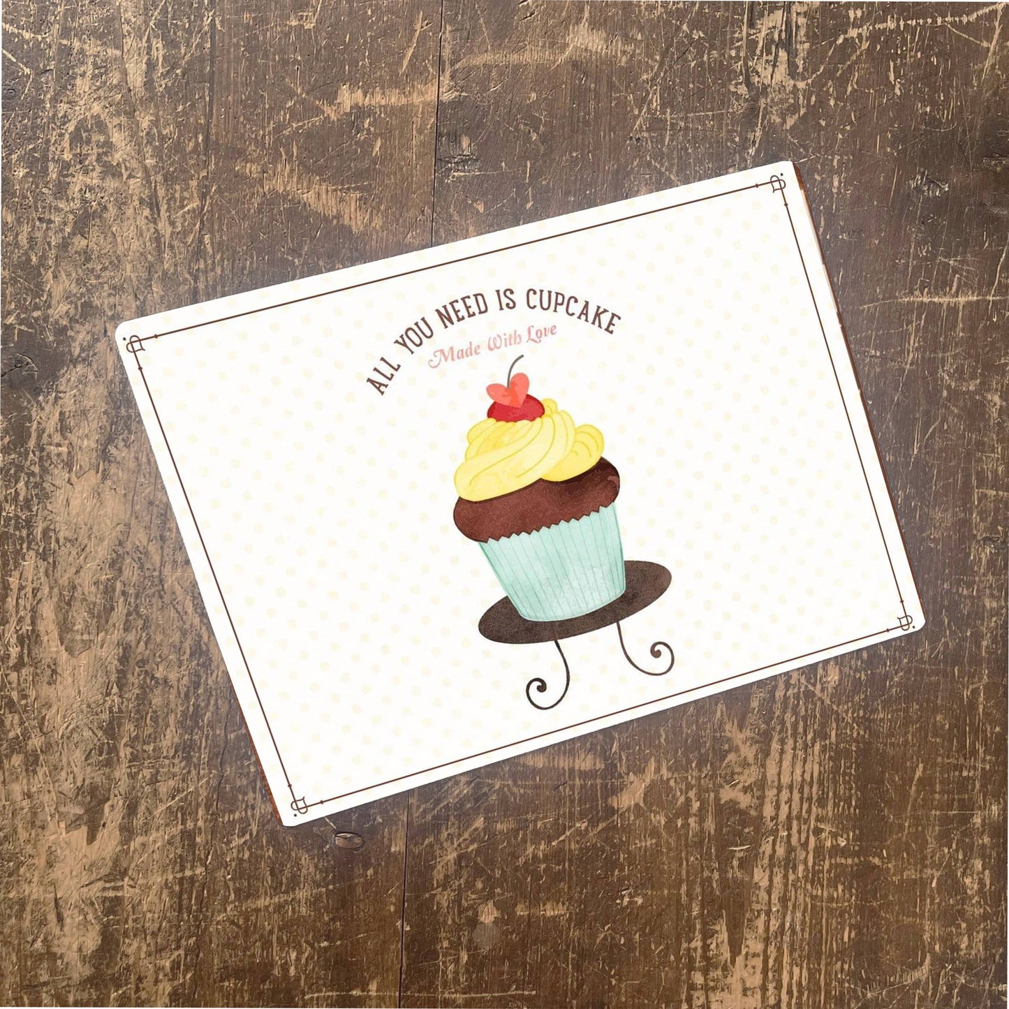 Cupcake | Metal Advertising Wall Sign