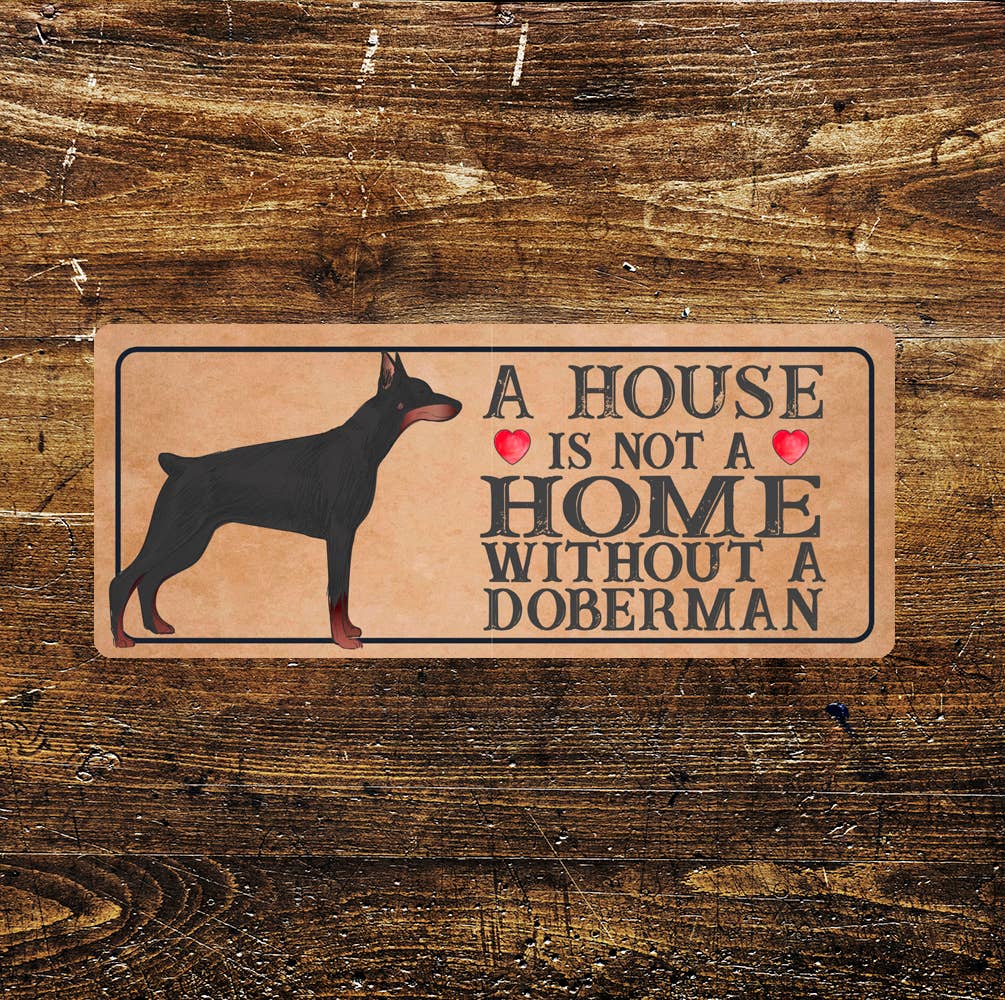 doberman Dog | Metal Sign Plaque