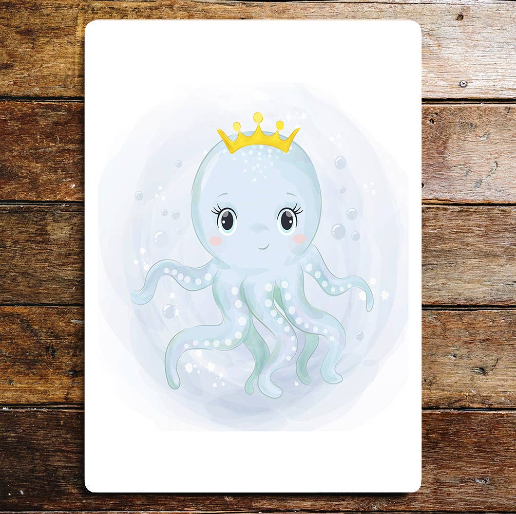 Decoration octopus queen art | Metal Sign Plaque