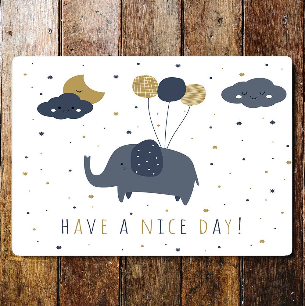 Have a nice day Elephant wall art | Metal Sign Plaque