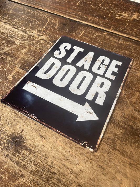 Stage Door Metal Advertising Wall Sign