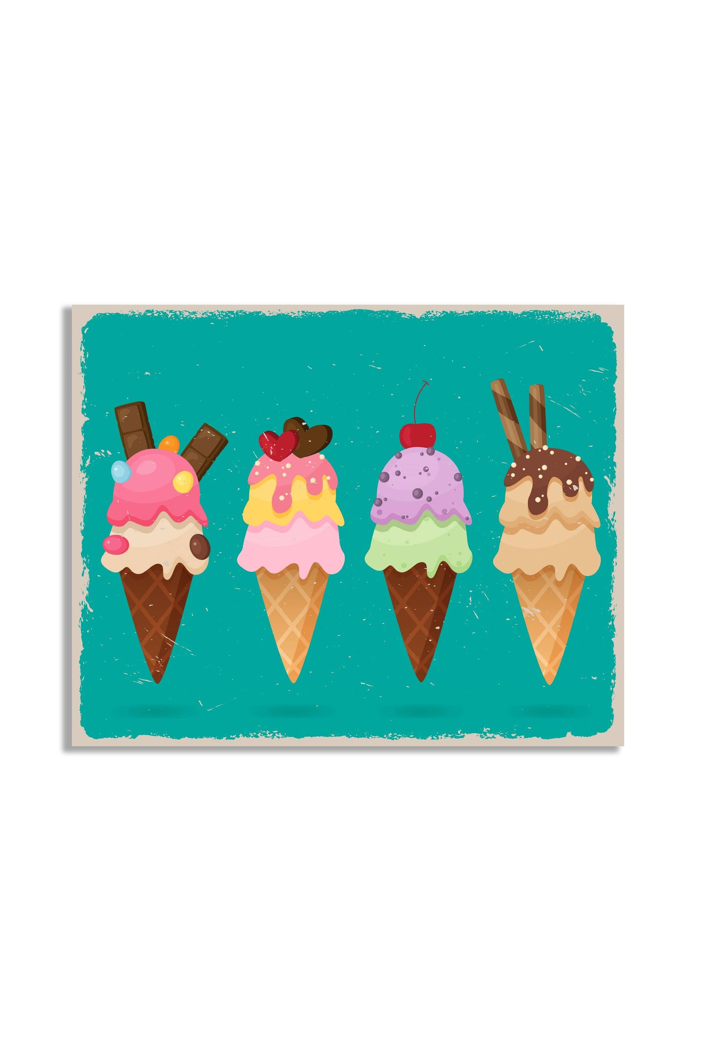 Retro Dairy Fresh Ice cream Metal Sign Humorous Plaque
