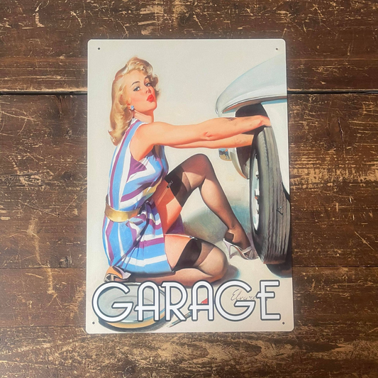 Garage Car Door | Metal Sign