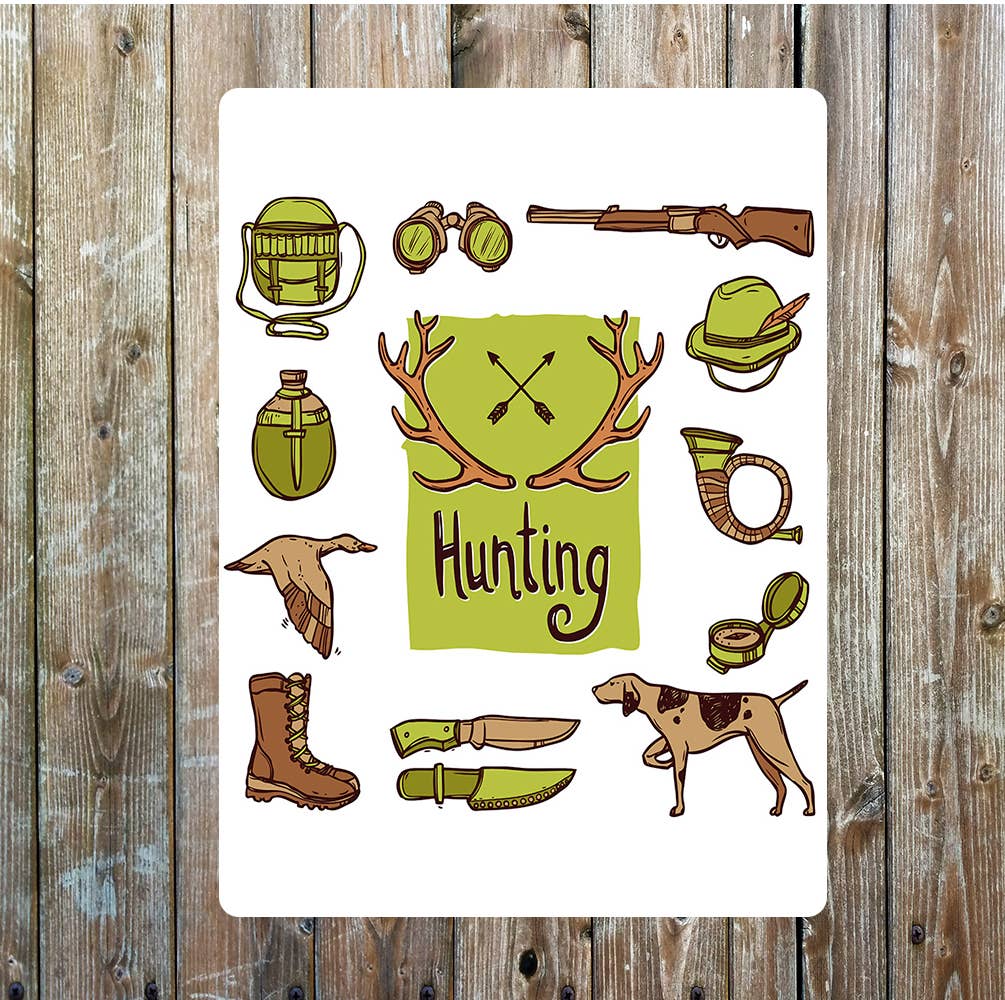 Hunting art | Metal Sign Plaque