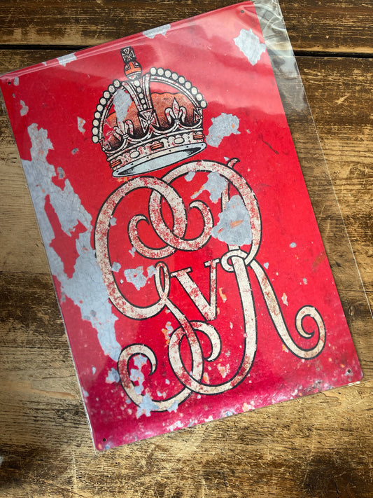 George V Royal | Metal Vintage style | Metal Sign Plaque