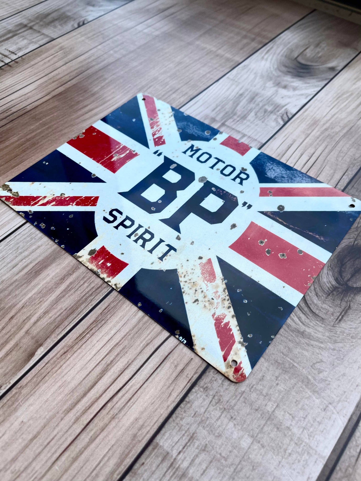 Motor BP Spirit | Metal Advertising Wall Sign