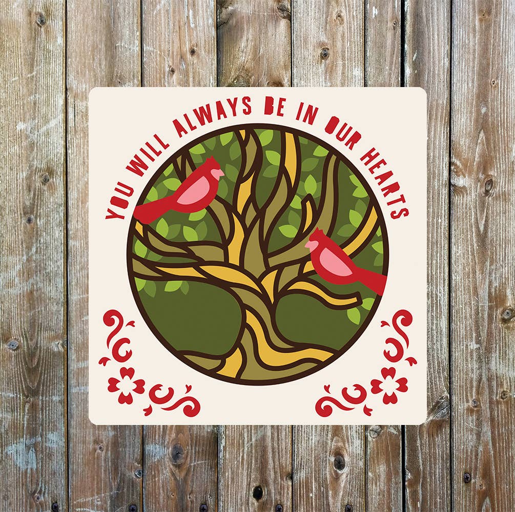 Always in my heart | Metal Sign Plaque Square