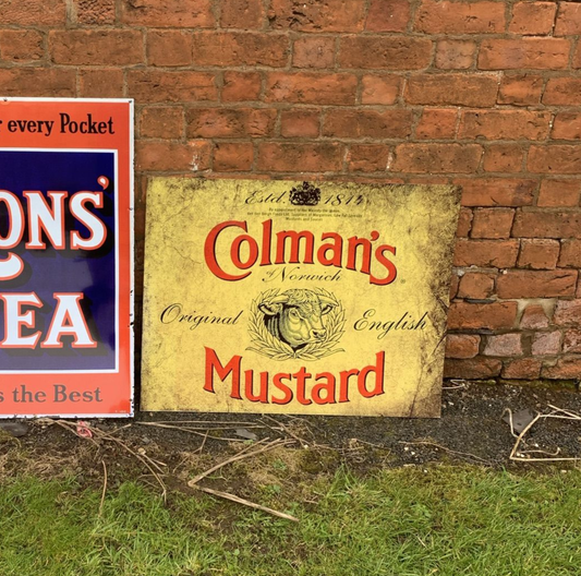 Colmans Mustard | Metal Advertising Wall Sign