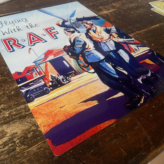Flying With The R A F | Metal Sign
