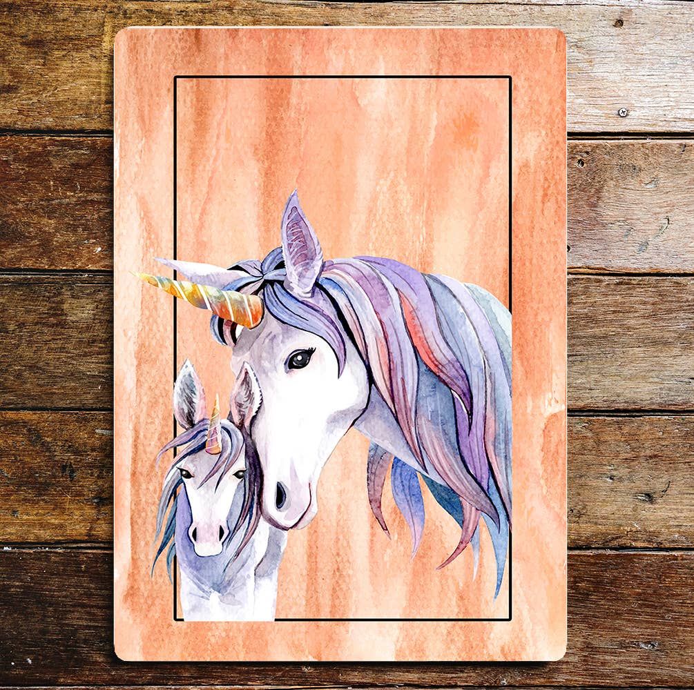 Mother unicorn mystic | Metal Sign Plaque