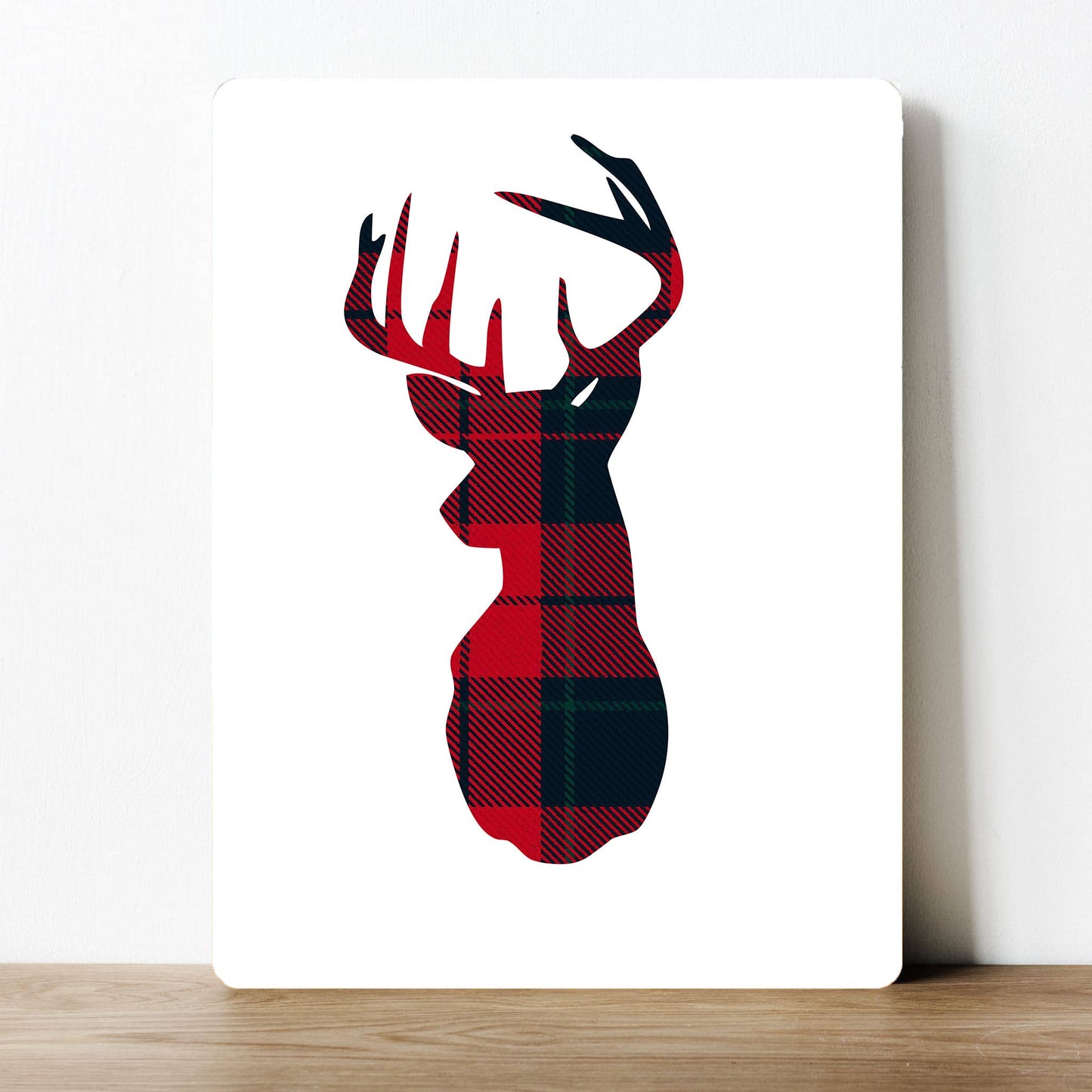 Deer Stag Tartan | Metal Sign Plaque