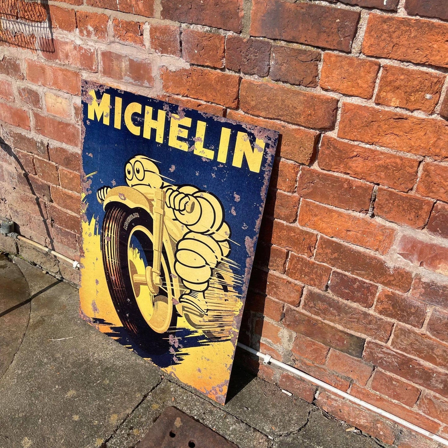 Michelin motorcycle Motor Bike Tires Meta Sign
