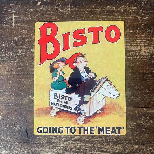 Ah Bisto Horse | Metal Advertising Wall Sign