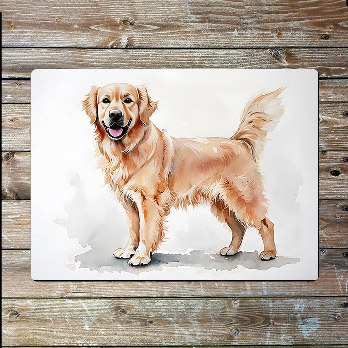 Golden Retriever Dog | Farm Farmhouse | Metal Sign Plaque
