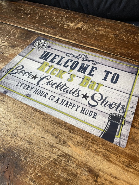 Tea Time Afternoon Tea Summer Sprig Metal Sign Plaque