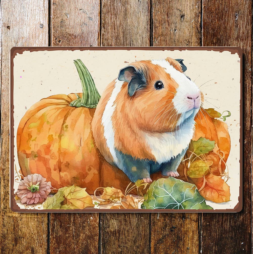 Pet Guinea Pig Metal Sign Plaque