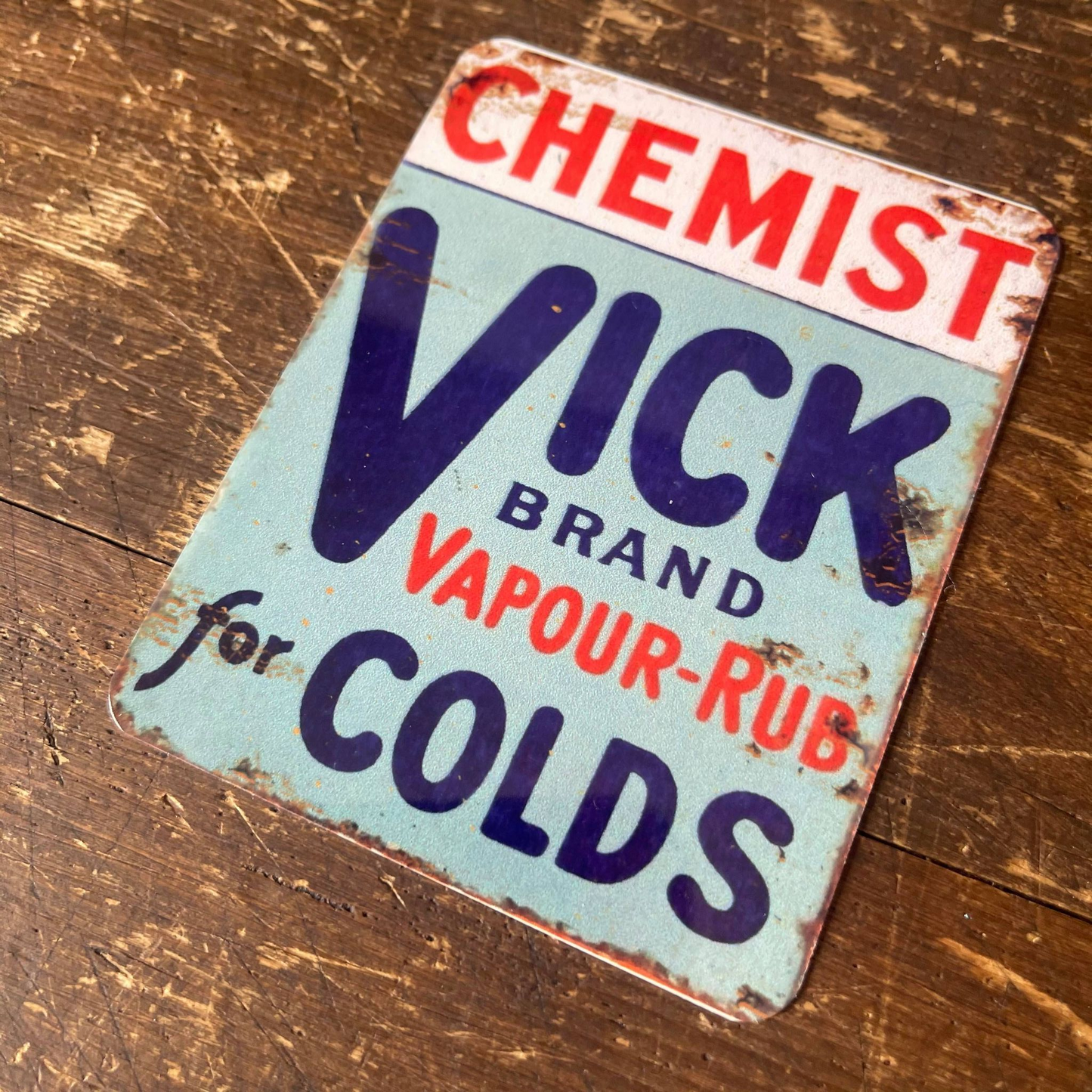Chemist Vick For Colds | Metal Sign Plaque