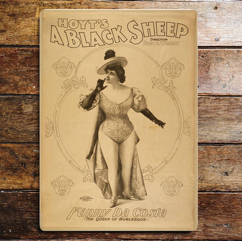 Burlesque Hoyt's A Black Sheep | Metal Wall Sign Plaque