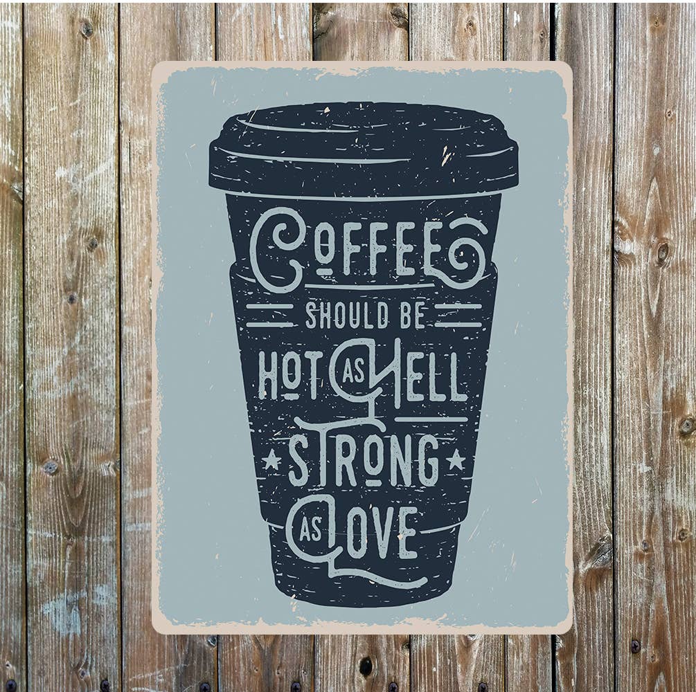 Coffee love wall art | Metal Sign Plaque