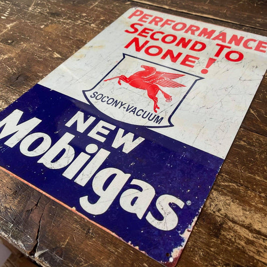Mobilgas Motor Oil Performance | Metal Wall Sign