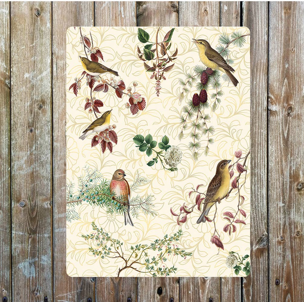 Nature birds vintage art | Metal Sign Plaque