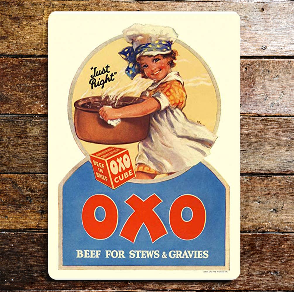 Oxo Cube Beef For Stews & Gravies | Metal Sign