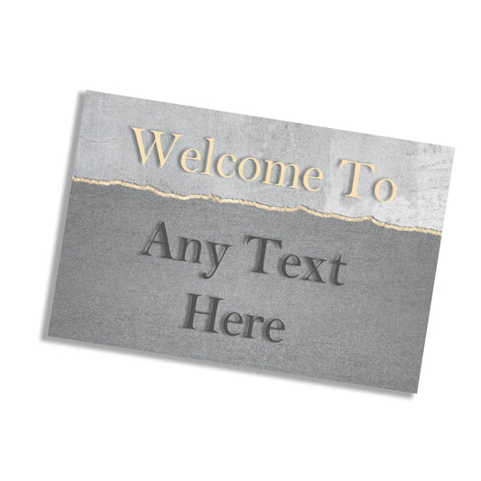 Welcome To Personalised Slate Style | Metal Wall Sign