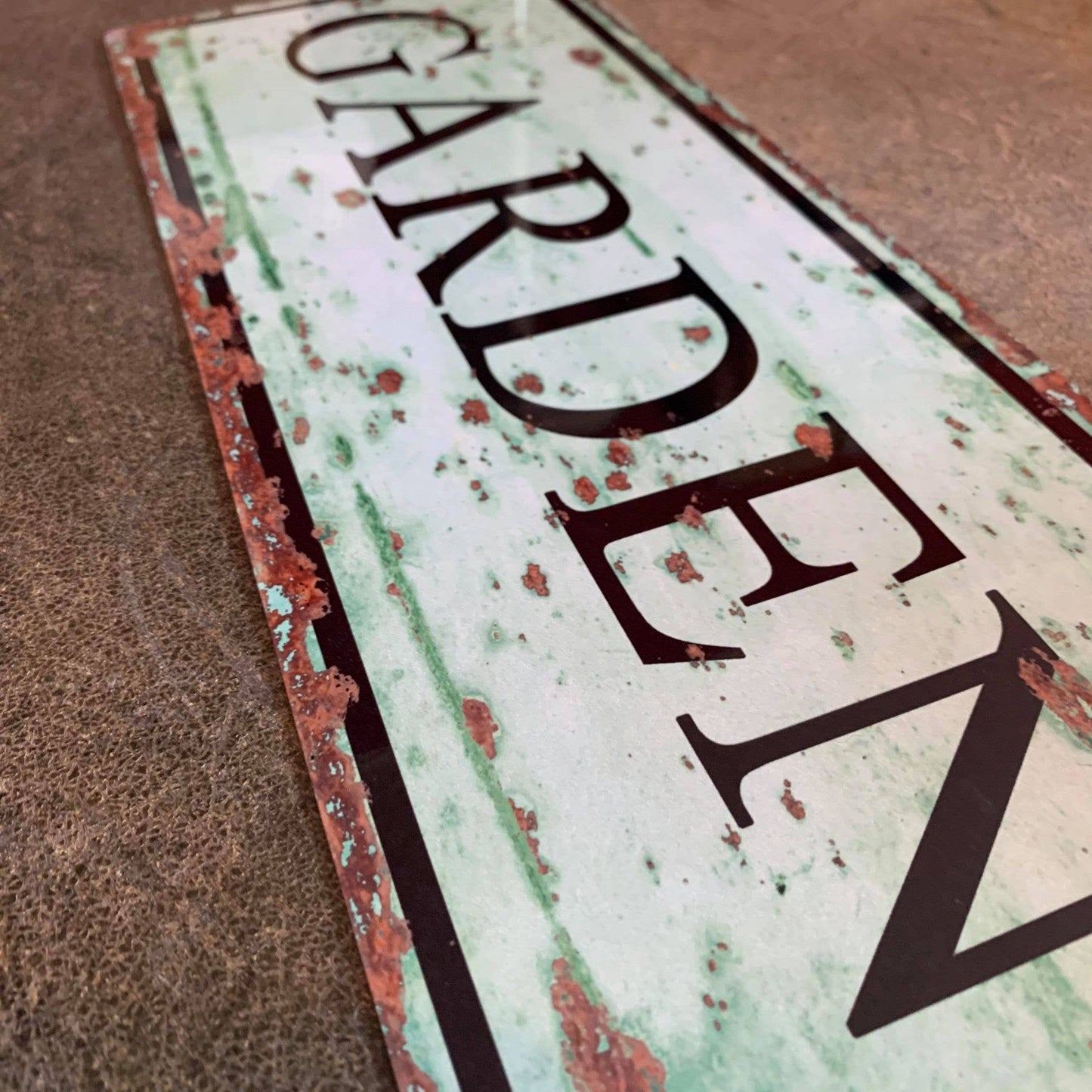 Garden Door Sign - | Metal Art Wall Sign