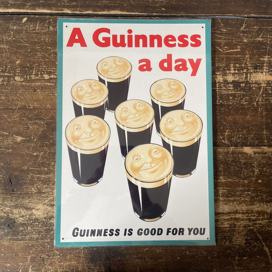 A Guinness A Day good for you | Metal Sign