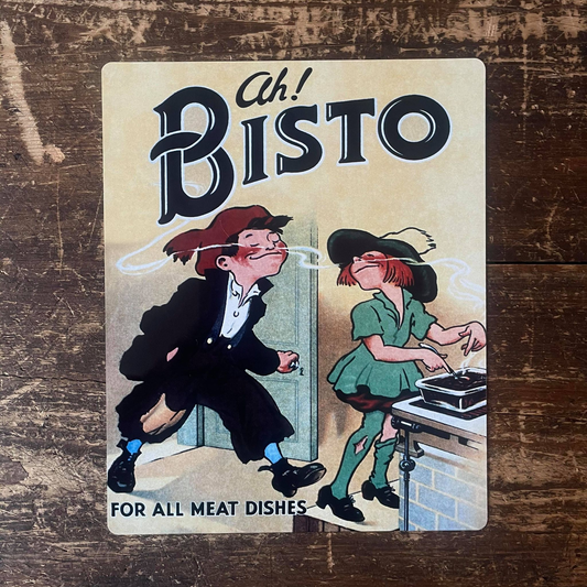 Ah Bisto For All Meat Dishes | Metal Advertising Wall Sign