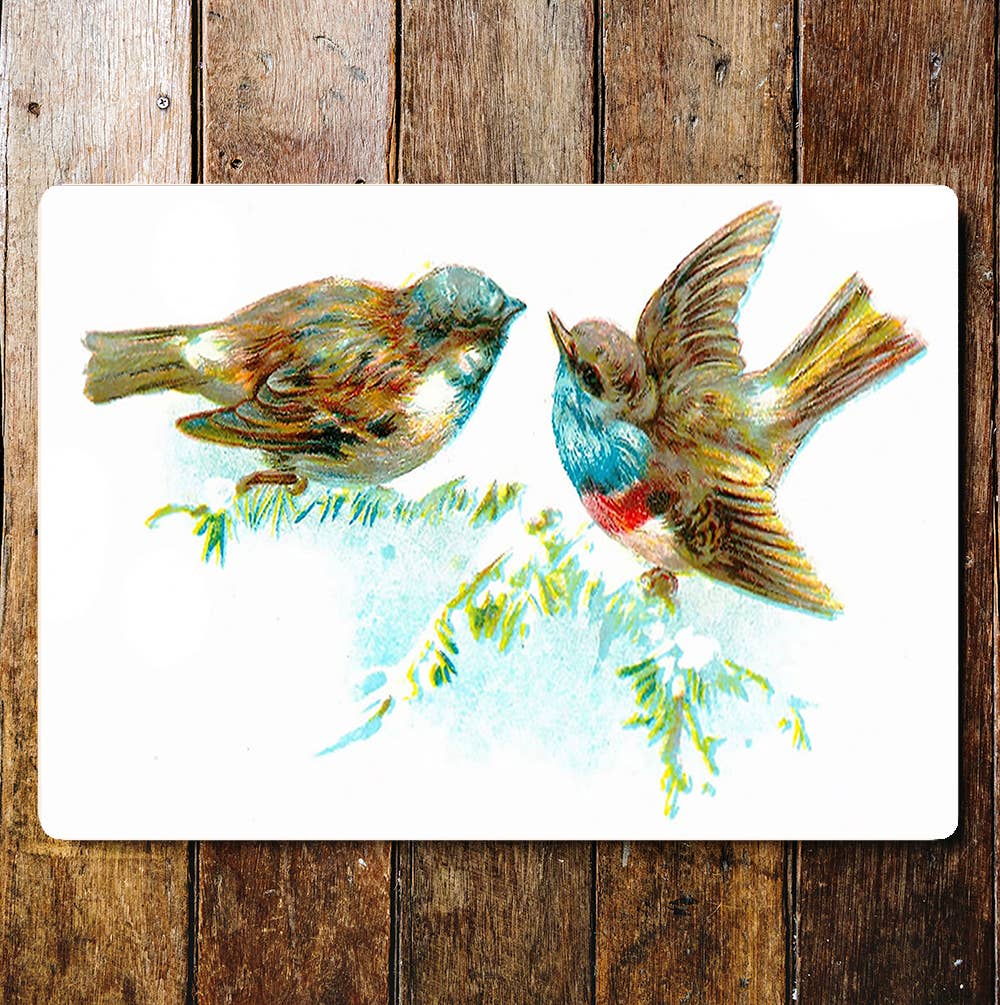 Mother bird display wall art | Metal Sign Plaque