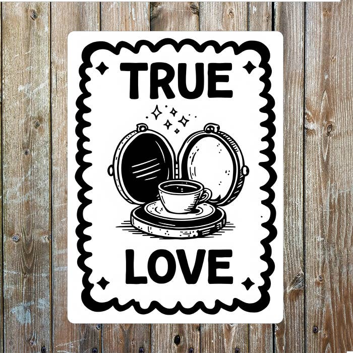 True Love Coffee | Metal Sign Plaque