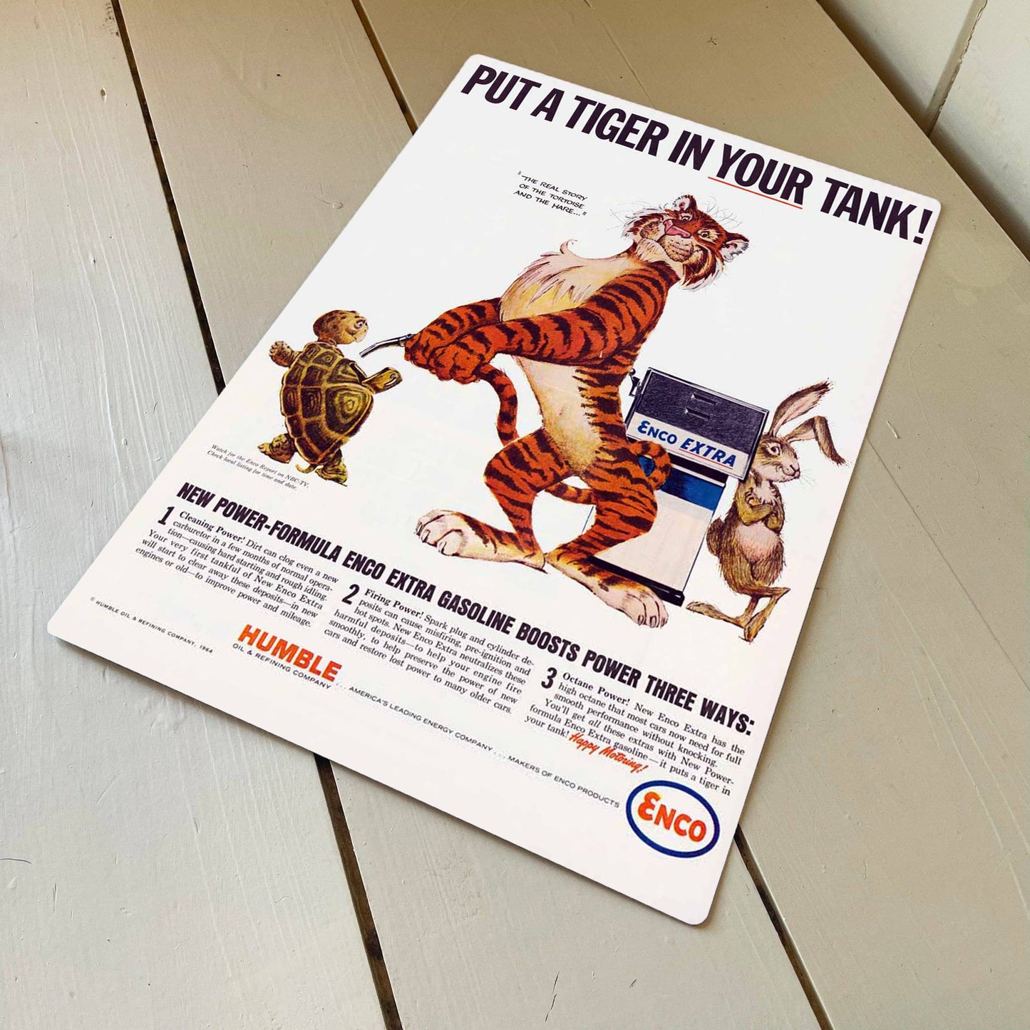 Esso Put a Tiger in Your Tank hare | Metal Sign