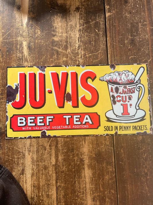 Ju-Vis Beef Tea 24 | Metal Wall Sign