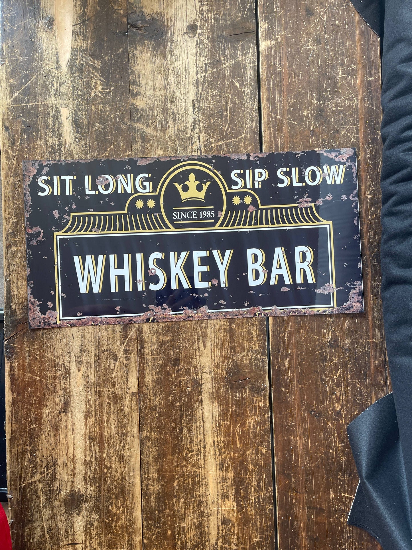 Whiskey Sign, Whiskey Bar Sign | Metal Vintage Sign Kitchen