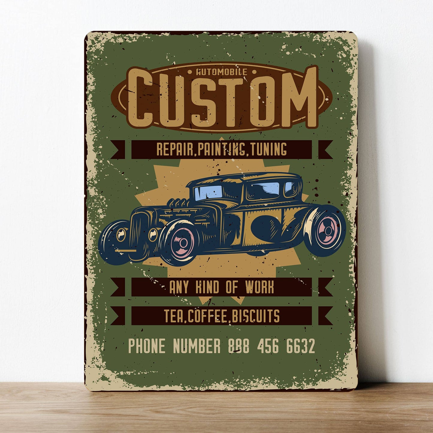 Car Garage Personalized Custom | Metal Wall Sign (Copy)