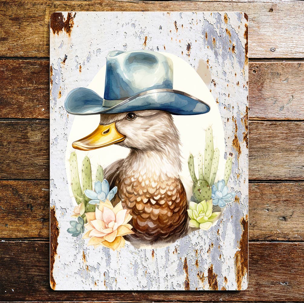 Duck Wildlife Nature Bird Art | Metal Sign Plaque