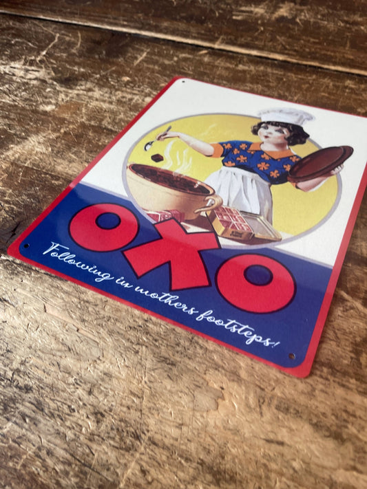 Oxo Cube Following in Mothers Footsteps | Metal Sign