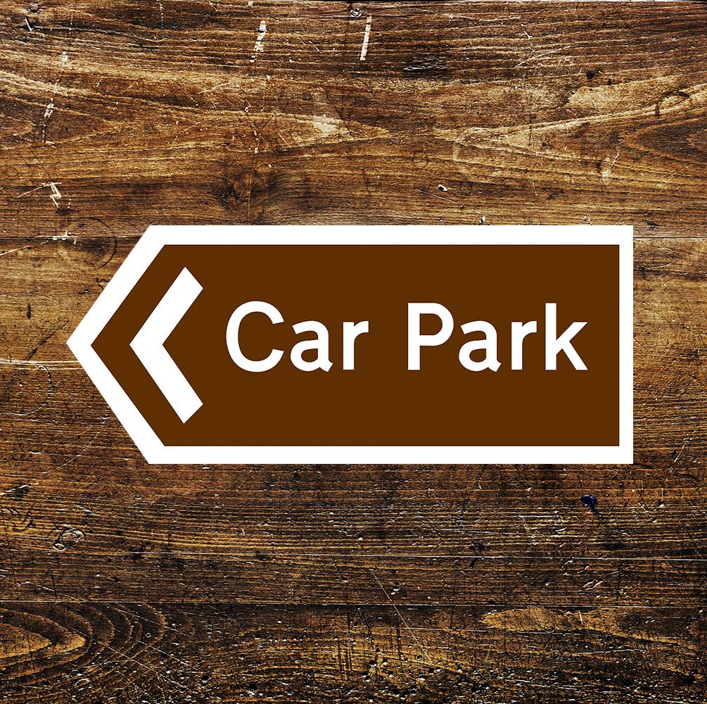 Car Park Road Notice Art | Metal Sign