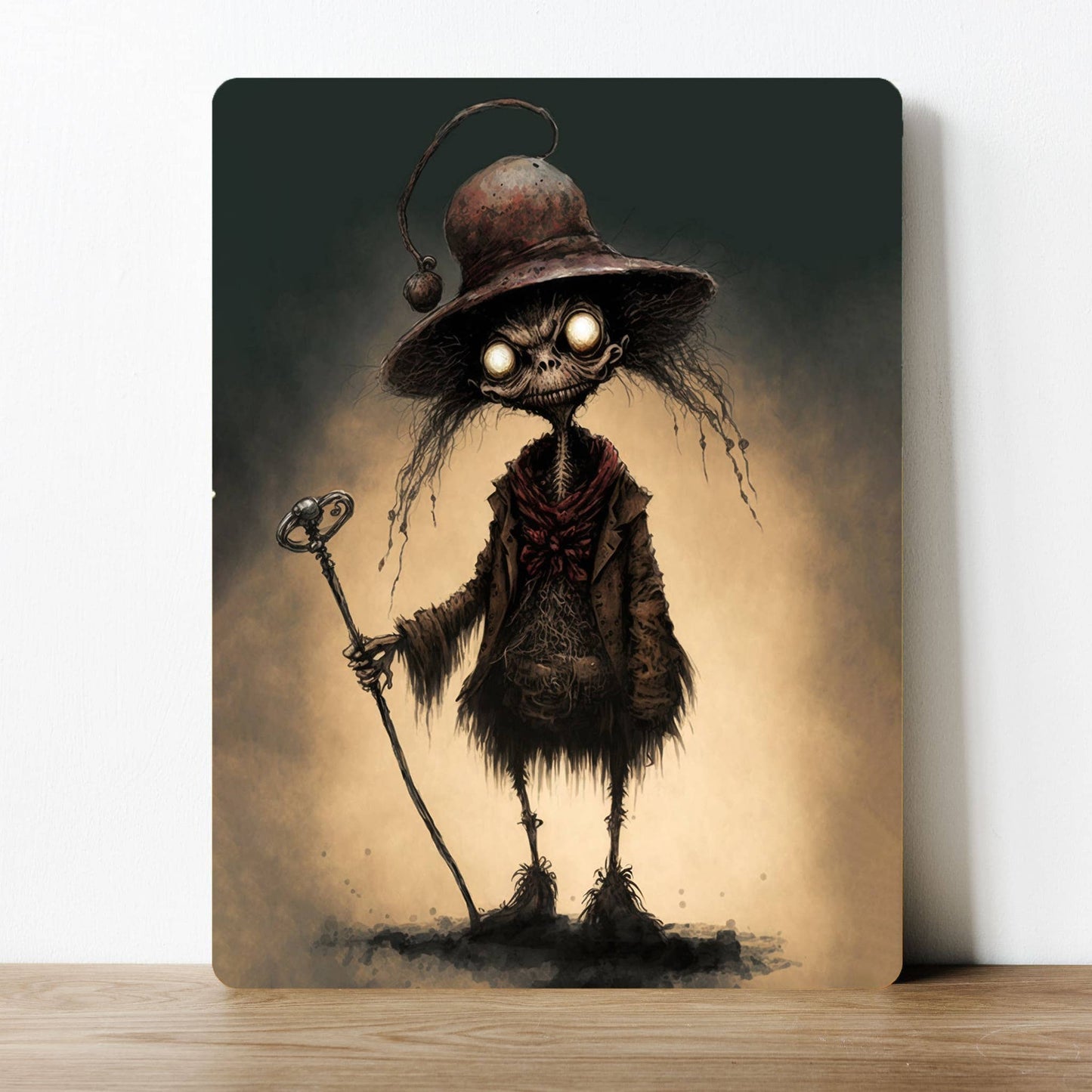 Monster Grim Reaper Spooky Halloween | Metal Sign Plaque